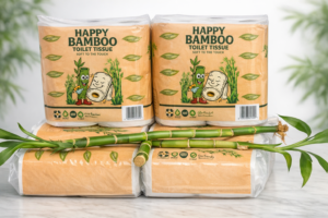 Happy Bamboo Toilet Tissue Mega Rolls (24 Pack)